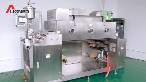Máquina automática para la producción de película delgada oral
